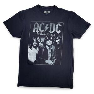 AC/DC Highway to Hell Tee Men’s L Black Rock Band Graphic NWOT